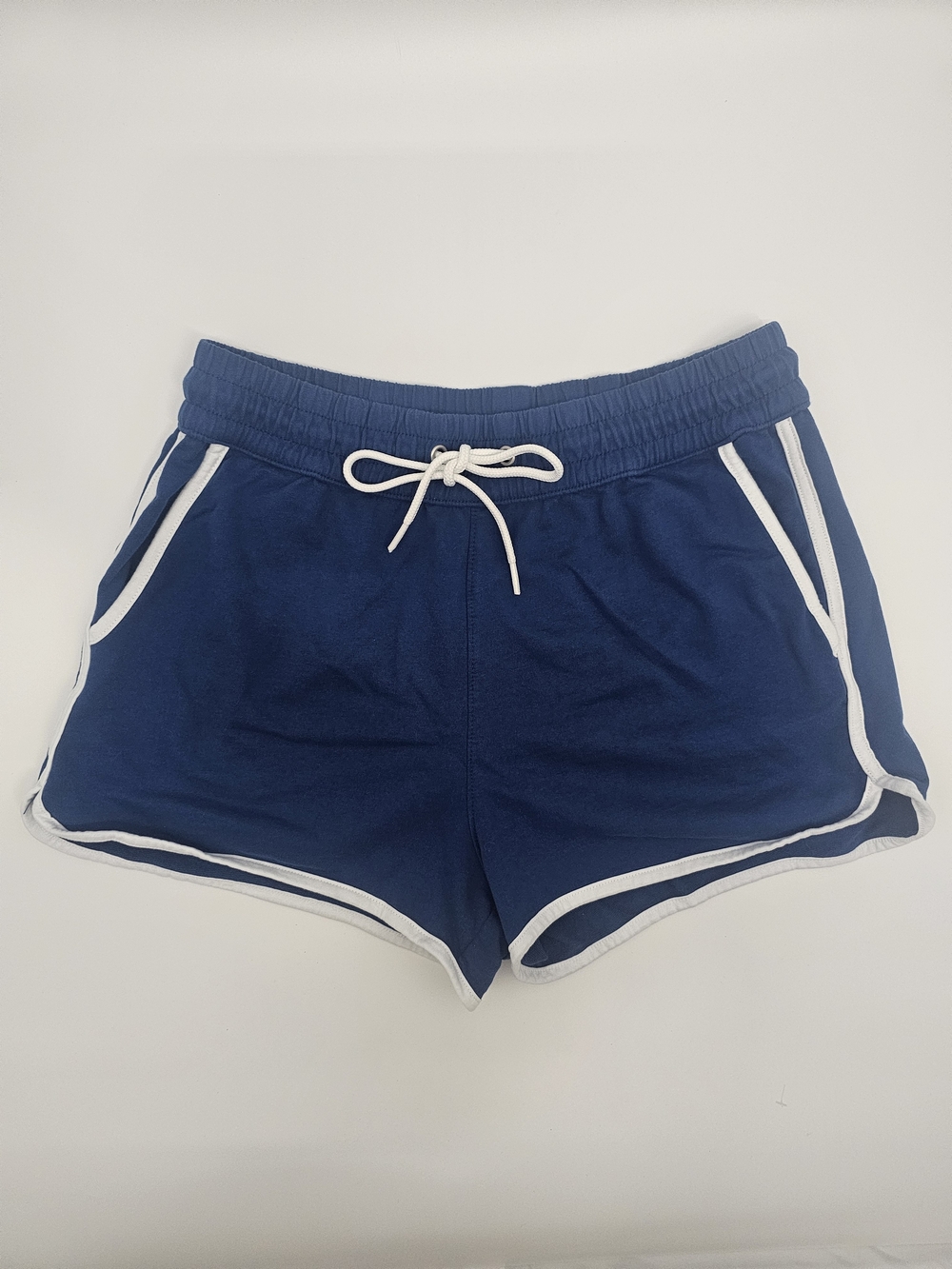 H&M Navy Dolphin Shorts Small Cotton Retro Running Lounge
